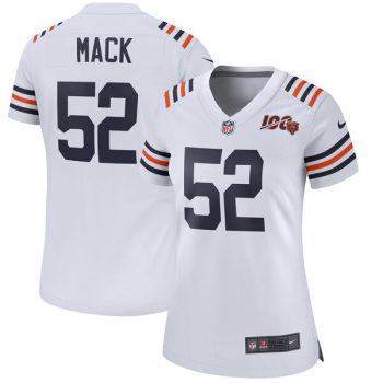 Khalil Mack Chicago Bears Nike Women's 2019 100th Season Alternate Classic Game Jersey - White