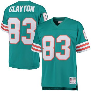 Mark Clayton Miami Dolphins Mitchell & Ness Retired Player Replica Jersey - Aqua