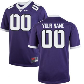 TCU Horned Frogs Nike Youth Custom Replica Jersey - Purple