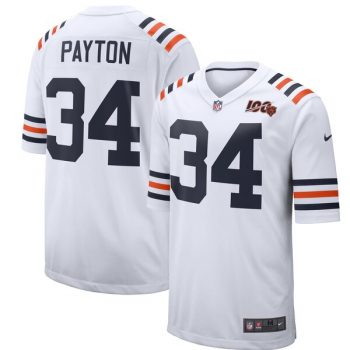 Walter Payton Chicago Bears Nike 2019 100th Season Alternate Classic Retired Player Game Jersey - White