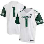 #1 Hawaii Warriors Under Armour Replica Football Jersey - White