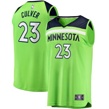 Jarrett Culver Minnesota Timberwolves Fanatics Branded Fast Break Replica Jersey Neon Green – Statement Edition