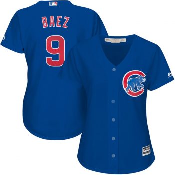 Javier Baez Chicago Cubs Majestic Women's Alternate Cool Base Replica Player Jersey – Royal