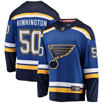 Jordan Binnington St. Louis Blues Fanatics Branded Youth Breakaway Home Jersey – Blue