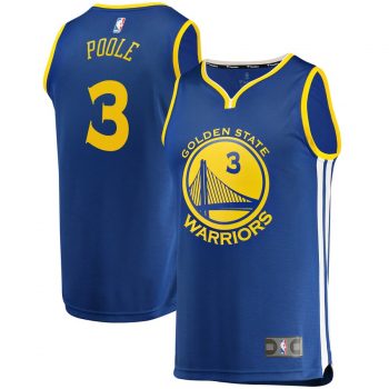 Jordan Poole Golden State Warriors Fanatics Branded 2019 NBA Draft First Round Pick Fast Break Replica Jersey Royal - Icon Edition