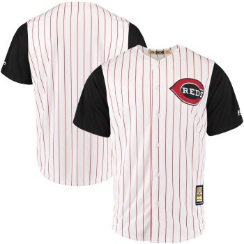 Cincinnati Reds Majestic 1999 Throwback Cool Base Jersey – White/Red