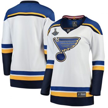 St. Louis Blues Fanatics Branded Women's 2019 Stanley Cup Champions Away Breakaway Jersey - White