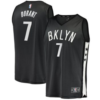 Kevin Durant Brooklyn Nets Fanatics Branded 2018/19 Fast Break Replica Player Jersey Charcoal - Statement Edition