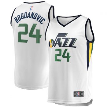 Bojan Bogdanovic Utah Jazz Fanatics Branded Fast Break Replica Jersey White – Association Edition