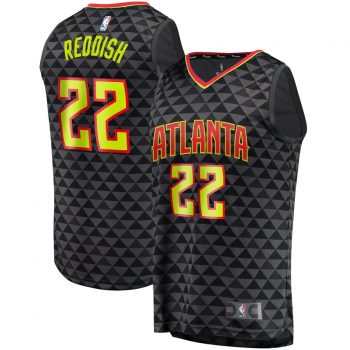 Cam Reddish Atlanta Hawks Fanatics Branded Fast Break Replica Jersey Black – Icon Edition