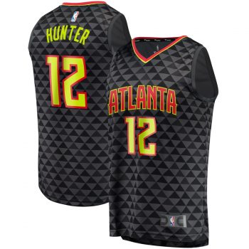 De'Andre Hunter Atlanta Hawks Fanatics Branded Fast Break Replica Jersey Black – Icon Edition