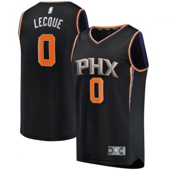 Jalen Lecque Phoenix Suns Fanatics Branded Fast Break Replica Jersey Black – Statement Edition