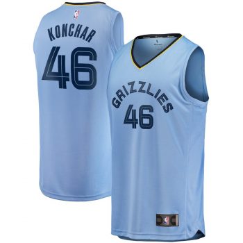 John Konchar Memphis Grizzlies Fanatics Branded Fast Break Replica Jersey Light Blue – Statement Edition