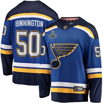 Jordan Binnington St. Louis Blues Fanatics Branded 2019 Stanley Cup Champions Home Breakaway Player Jersey - Blue