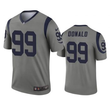 2019 Rams Aaron Donald Inverted Legend Gray Jersey