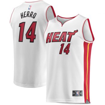 Tyler Herro Miami Heat Fanatics Branded Fast Break Replica Jersey White – Association Edition